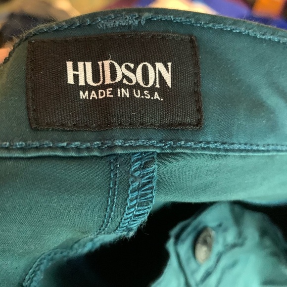 Hudson mid rise nico blue/green jeans - Picture 5 of 7